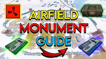 NEW Rust Airfield Monument Guide All LOOT Spawns & KEYCARD Puzzle HDRP (2021)