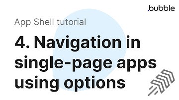 4: Navigation in single-page apps using options -- Bubble.io SPA (single page app) tutorial.