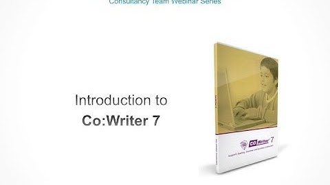 Introduction to Co:Writer 7