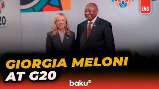 Italian PM Giorgia Meloni Attends G20 Summit in South Africa