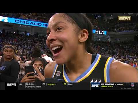 Candace Parker Post Game Interview, Celebration | Chicago Sky Championship