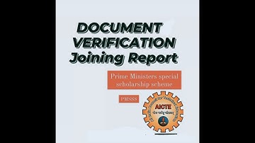 DOCUMENT VERIFICATION ONLINE JOINING REPORT PMSSS 2022_23