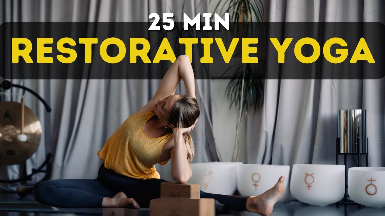 25 Min Restorative Yoga for Neck, Chest, Shoulders & Back