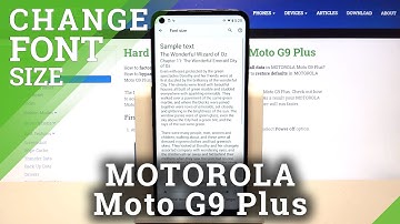 How to Change Size of Font in Motorola Moto G9 Plus – Set Up Text Size