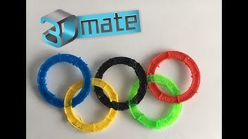 3D Pen- drawing Olympic games logo using the 3DMate mat