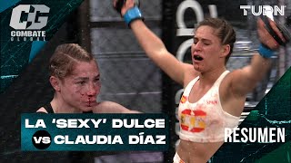 Castigo Brutal Claudia Díaz Destrozó Con Sus Pes A La Y Dulce Combate Global Tudn