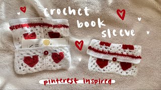 daisy granny square book sleeve: Crochet pattern