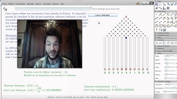 Proba-stats-algo avec CaRMetal, épisode 1: une planche de Galton virtuelle