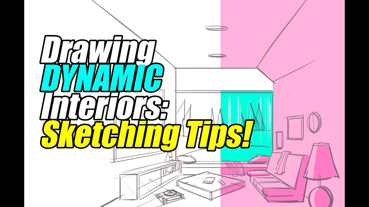 Drawing Dynamic Interiors: Sketching Tips - YouTube