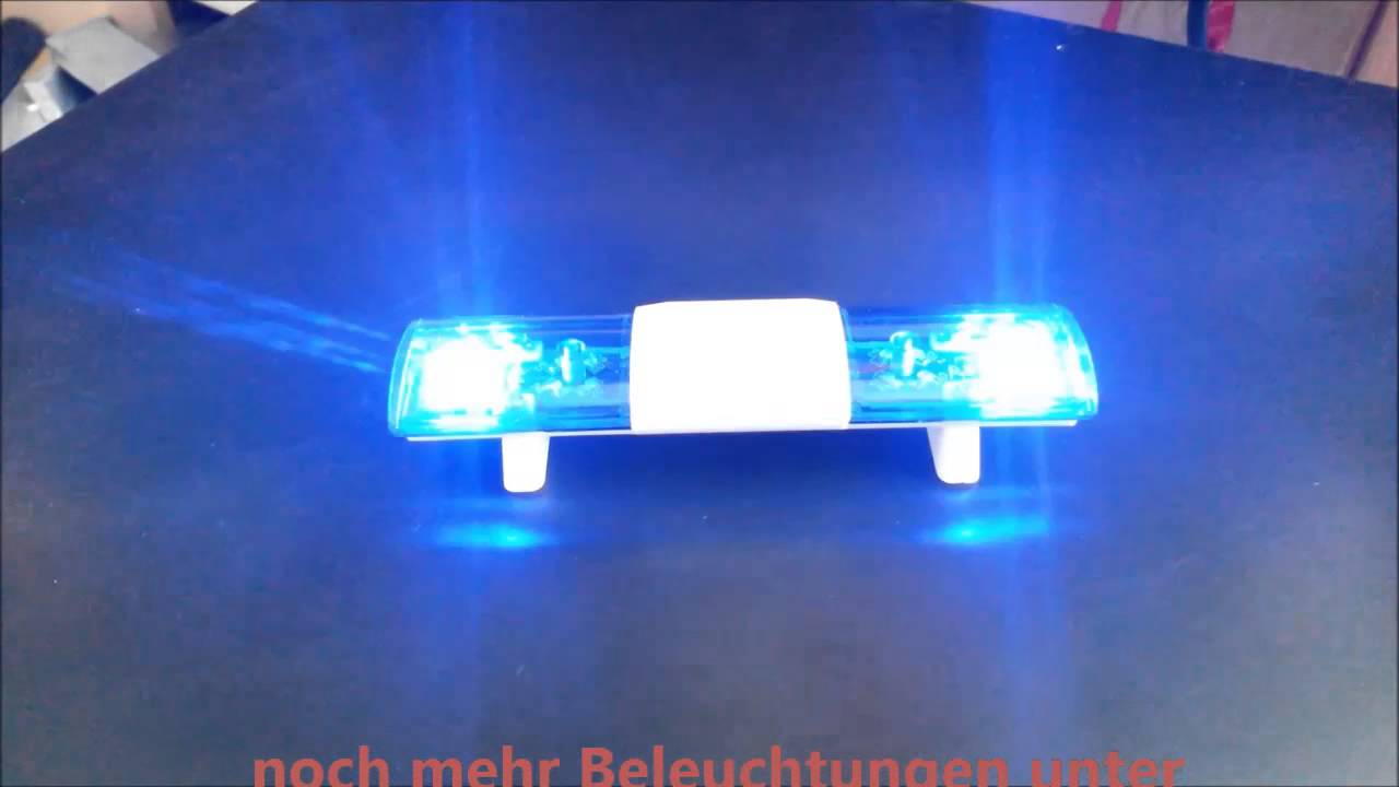  Beleuchtung RC Car - LEDs & Zubehör Modellbau Sounds  Blitzlicht - Flacher Lichtbalken / Leuchtbalken / Warnbalken / Lightbar in  ORANGE mit Blitzlichtbeleuchtung