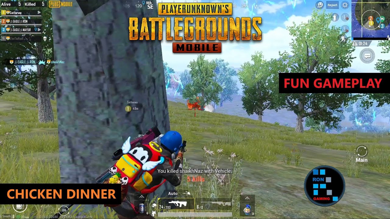 PUBG MOBILE | FUN GAMEPLAY AMAZING SQUAD CHICKEN DINNER - YouTube