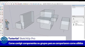 Tutorial SketchUp Pro: Como Corrigir Componentes ou Grupos e se Comportarem Como Sólidos no SketchUp