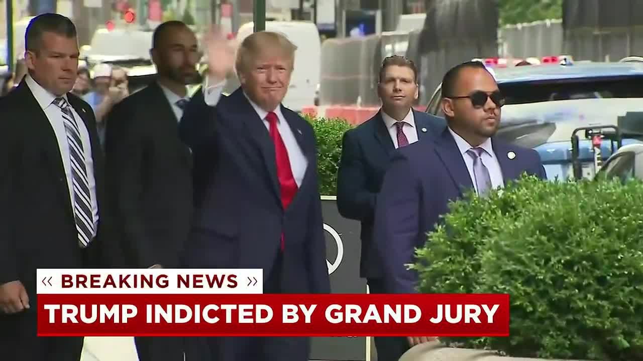 Former President Trump indicted by grand jury in New York - YouTube