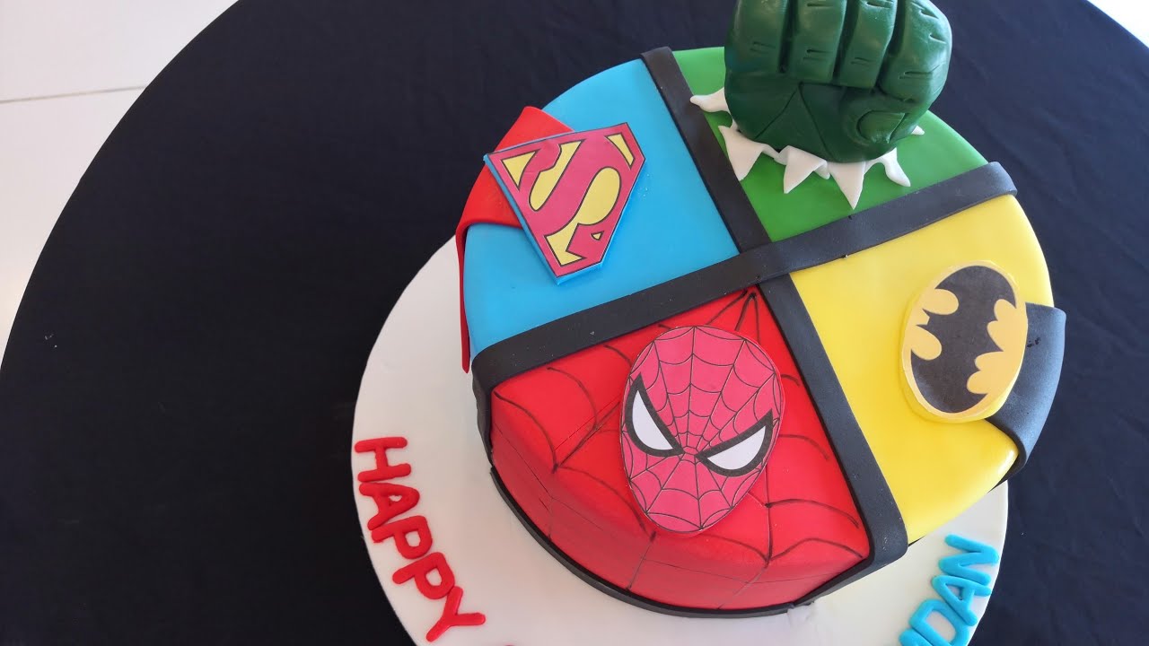 Marvel Theme Cake