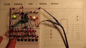LS148 8 to 3 Line Encoder circuit