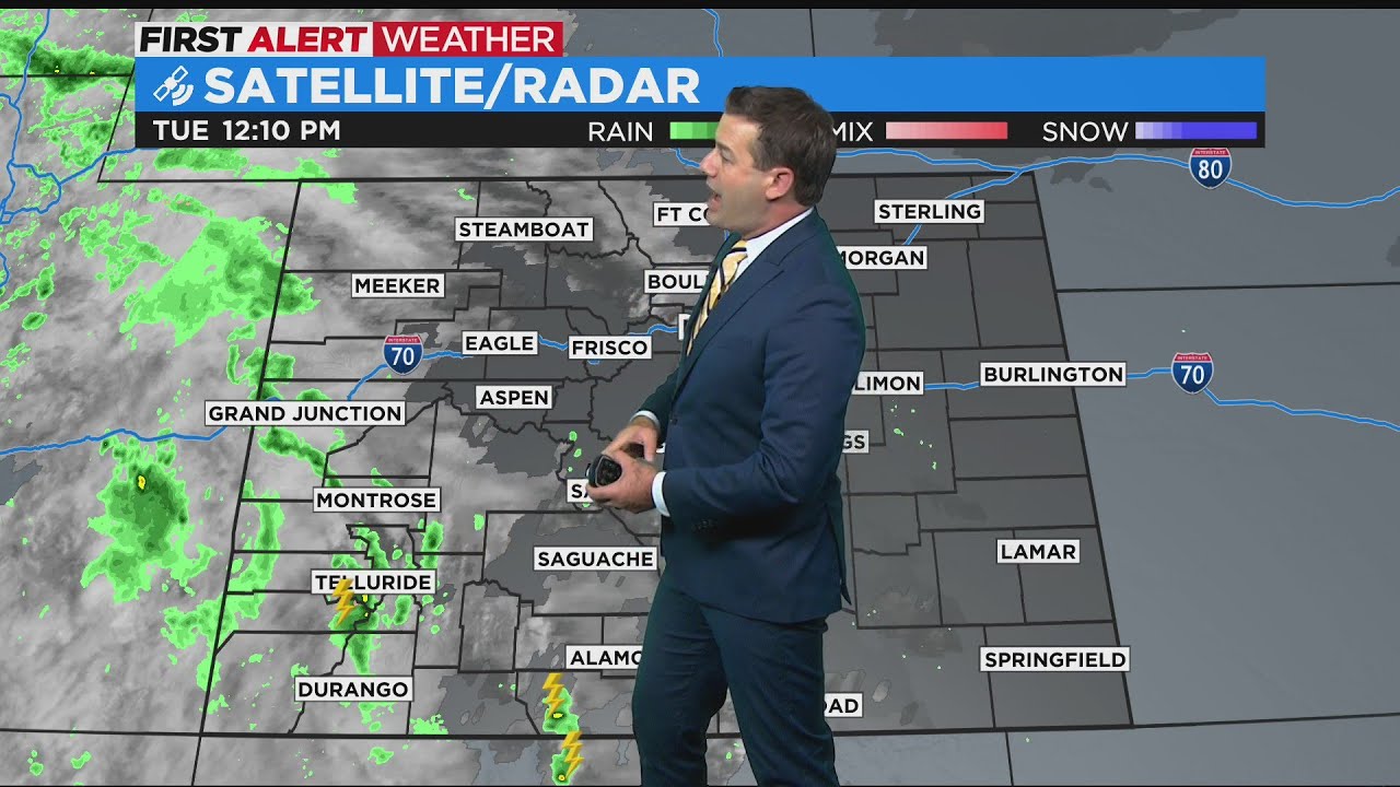 Cooler temperatures and chance for rain on Wednesday - YouTube