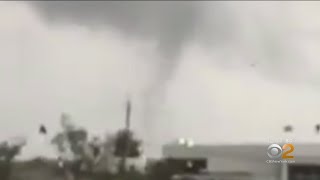 Tornado Damage To Roofs In Springfield Township, New Jersey