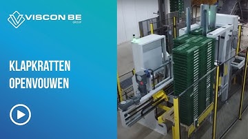 Klapkratten openvouwen - Unfolding of crates - Vanroey L & Zonen Lier