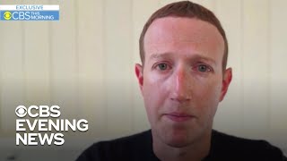 CBS News exclusive: Mark Zuckerberg on Facebook combating election interference