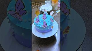 🦋 Butterfly Cake Design 🎉 #cake #youtubeshorts #cakedesign #ytshorts #cakeart #shortsfeed #food