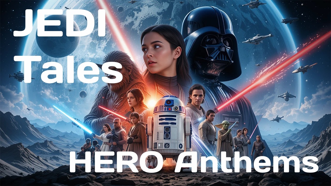STAR WARS Saga JEDI Tales Hero Anthems Badass Rock and Blues Ballads ...