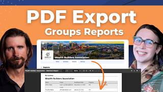 Simple Export Groups Reports to a PDF  with LifterLMS