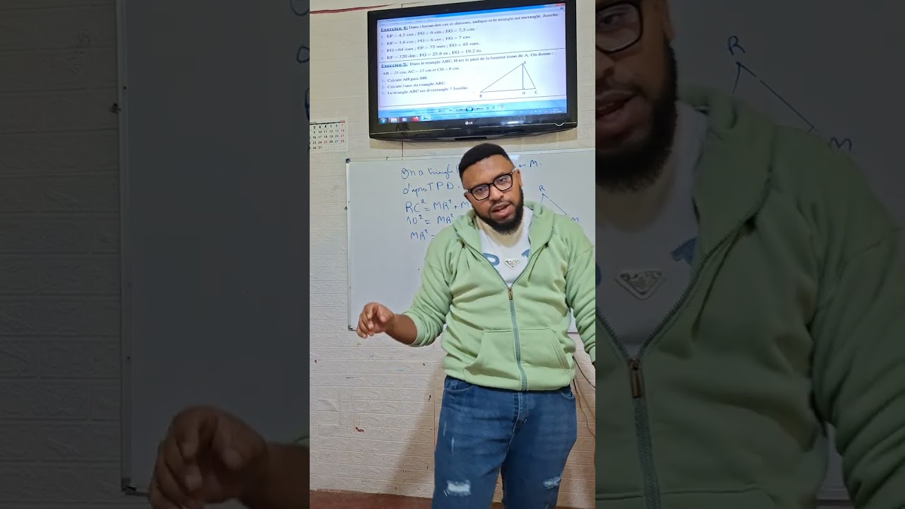 Théorème de Pythagore شرح بالدارجة