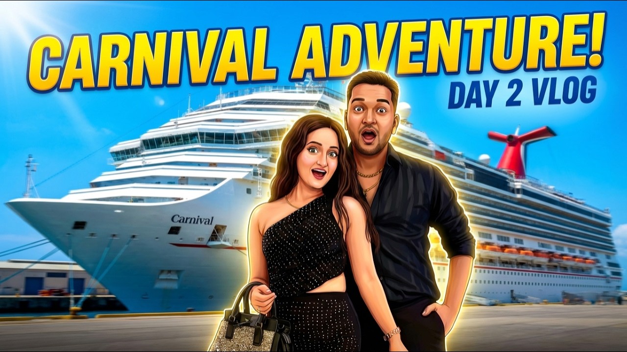 Carnival Cruise Day 2 🚢🔥 | Food, Fun & Crazy Moments | Mr & Mrs Unscripted