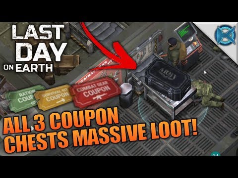 ALL 3 COUPON CHESTS MASSIVE LOOT! | Last Day on Earth: Survival | Let’s Play Gameplay | S02E29