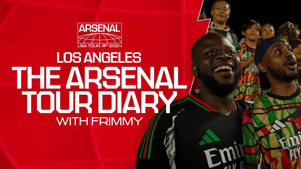 THE ARSENAL TOUR DIARY | Behind the scenes, Timber, Bournemouth, Nwaneri, legends & more in LA