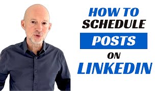 how to schedule posts on linkedin