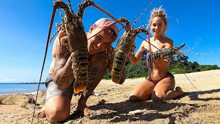 Giant lobster (catch and cook) 🦞 🚤 🌊