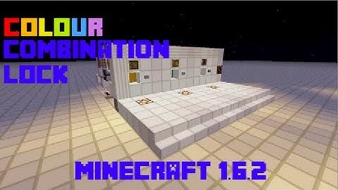 Compact and Expandable Colour Combination Lock - Minecraft 1.6.2
