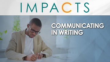 Core IMPACTS - Communicating in Writing