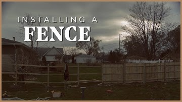 Installing a Fence - Timelapse 4K