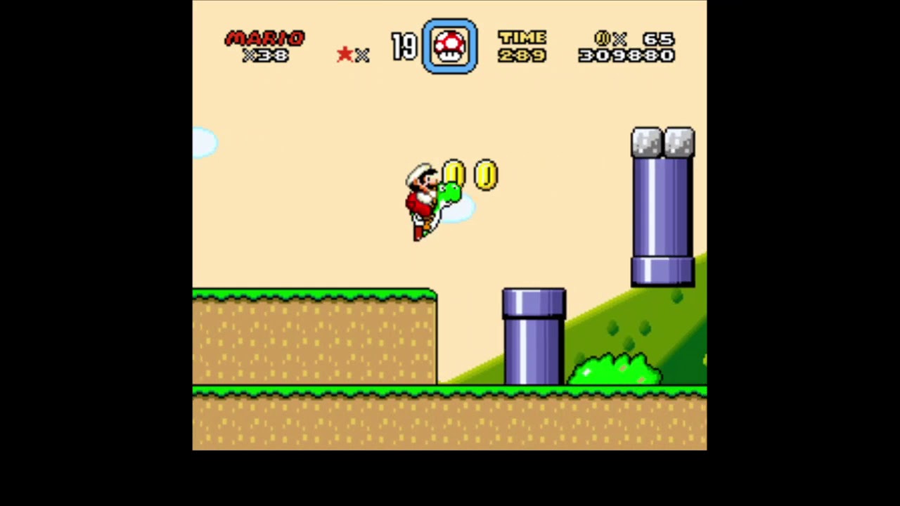 Guía al 100% Super Mario World (SNES) | #16 Donut plains 1 salida secreta