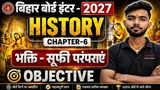 Class 12 History Chapter 6 MCQ LIVE 🔥 भक्ति सूफी परंपरा Objective Questions 2027 Bihar Board History