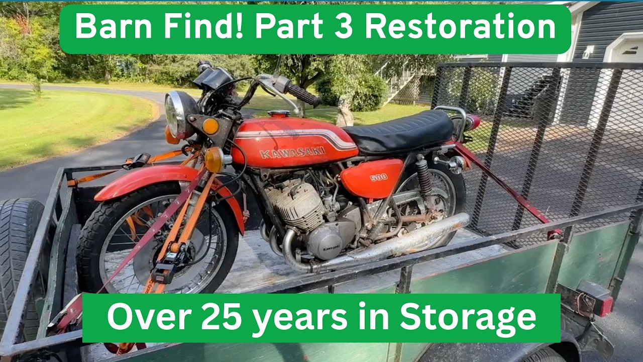 Barn Find Part 3:1972 Kawasaki H1-b 500, Back to life after