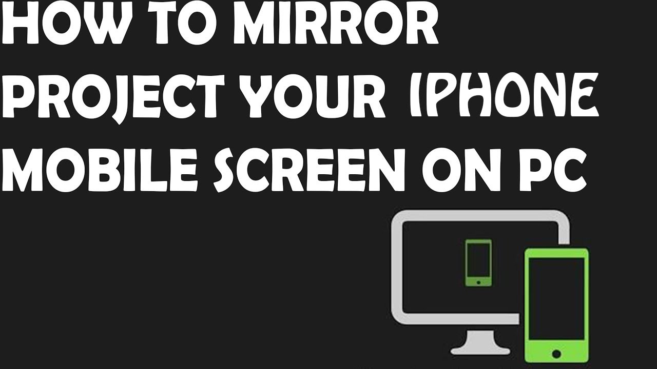 How to Show | mirror Iphone Mobile Screen on your Computer in Urdu ...