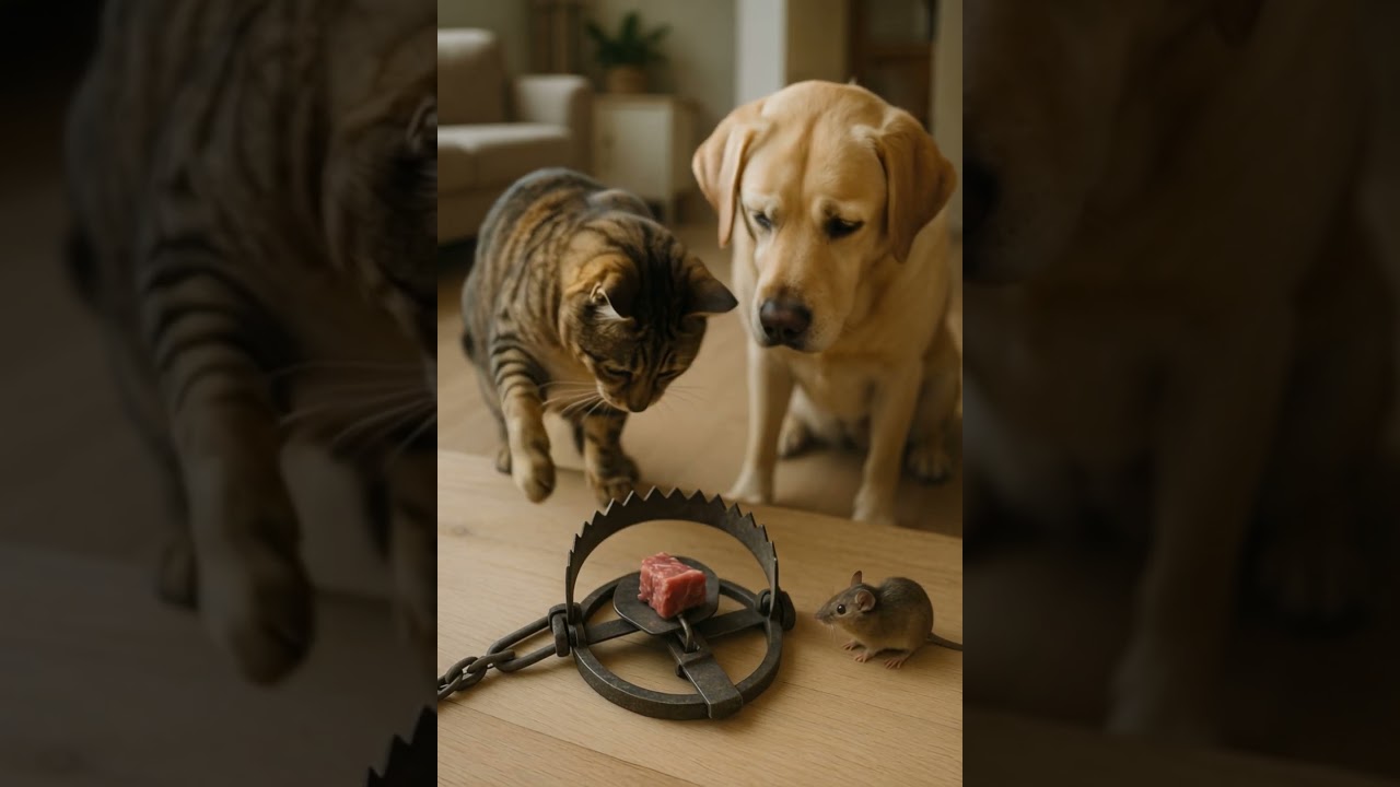 Will It Press the Trap?🐕 🐱🐭Will the Paw Survive?🐾 