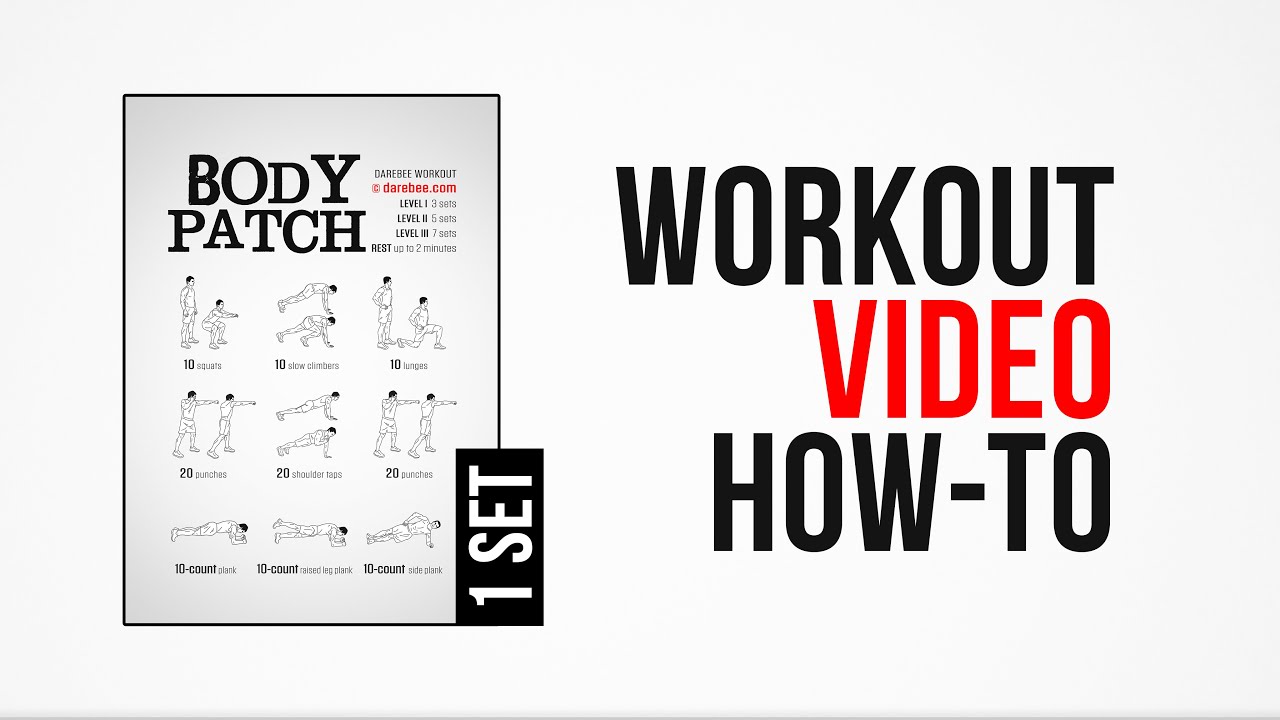 Body Patch Workout [ How-To ] [ One Set ] by #DAREBEE - YouTube