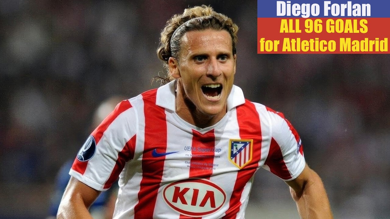 Forlan Number Diego Forlan All 96 Goals for Atletico Madrid. - YouTube