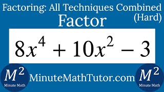 Factor 8x^4+10x^2-3