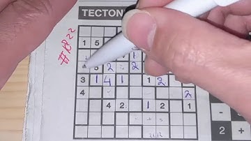 (#1822) Wednesday. Tectonic02 Sudoku puzzle. Bonus Extra edition. 10-28-2020 Extra part 4 of 4