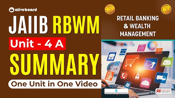 JAIIB RBWM Macmillan Book | Unit - 4A | Summary | JAIIB Macmillan Books 2023 | RBWM By Rajeev Sir