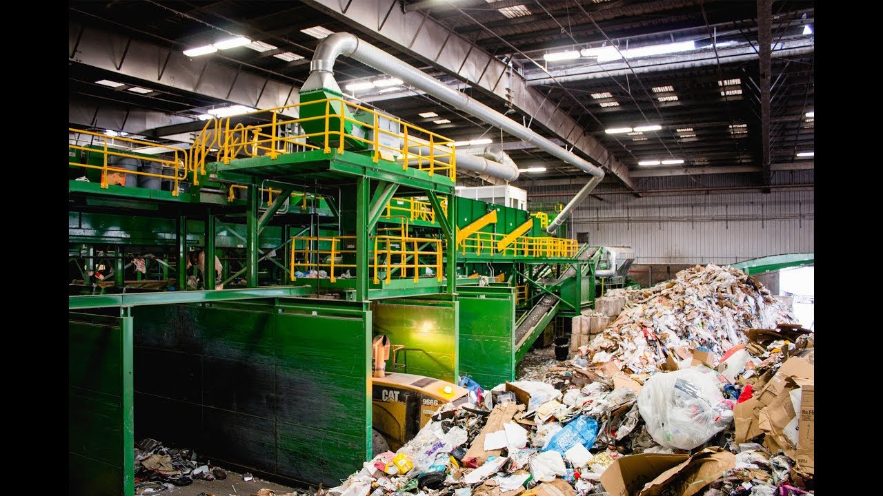 GreenWaste Material Recovery Facility MRF Tour YouTube