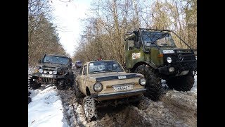 ОДИН среди ЛЬДОВ и джипов МОНСТРОВ МегаЗАЗ-Zalu@aZ 4x4 OFF ROAD на ТАНКОВОЙ ДОРОГЕ