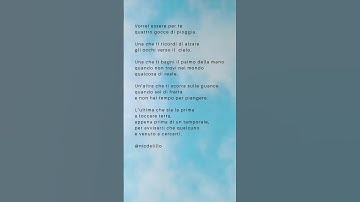 Thumbnail of Poesia d’amore 🌺 🌺 questa è “Quattro gocce” #poesia #poesie #frasi #frasidamore #amore