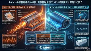 キヤノン革新の感光体技術:電子輸送層(ETL)で高画質と高耐久を両立