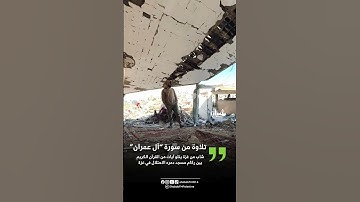 شاب من غزة يتلو آيات من القرآن الكريم بين ركام مسجد دمره الاحتلال في غزة #اكسبلور #وقف_إطلاق_النار
